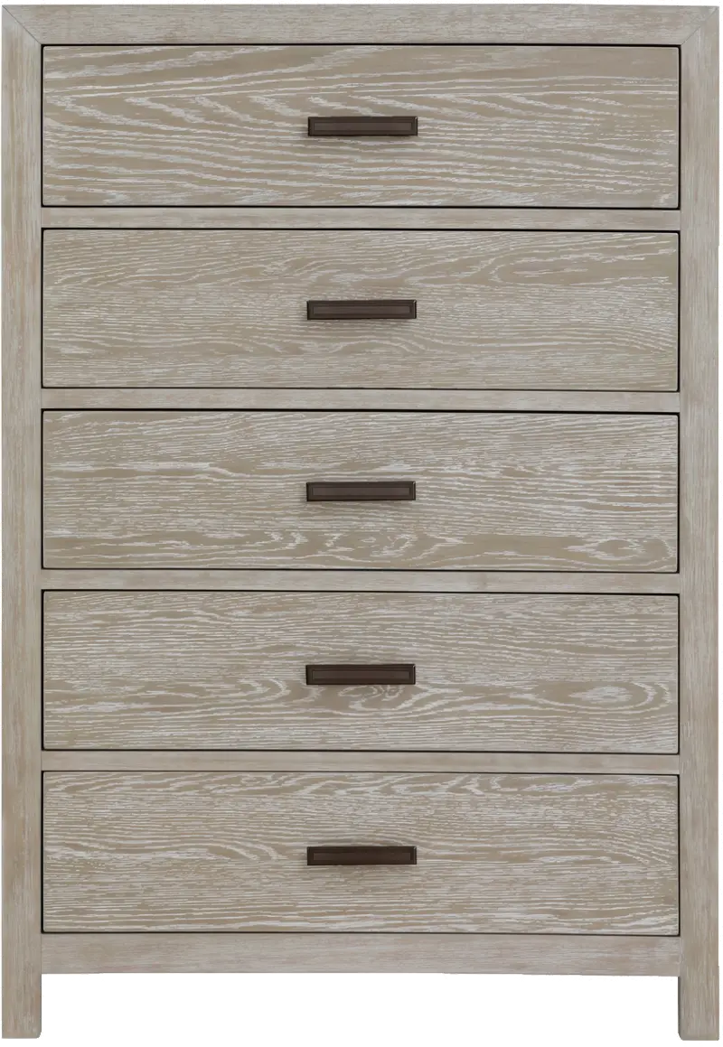 Fresno Gray Oak Chest of Drawers