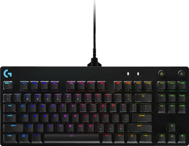 Logitech G PRO TKL Wired Mechanical GX Gaming Keyboard with RGB Backlighting - Black