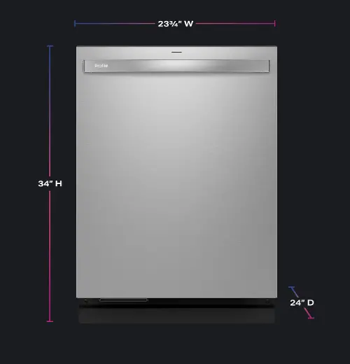 GE Profile Top Control Dishwasher - Stainless Steel