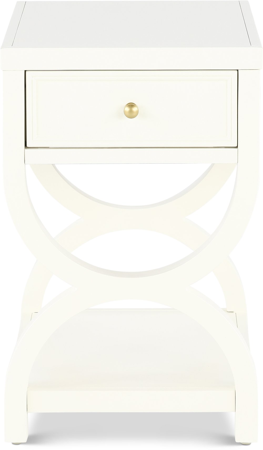 Olivia French White Nightstand
