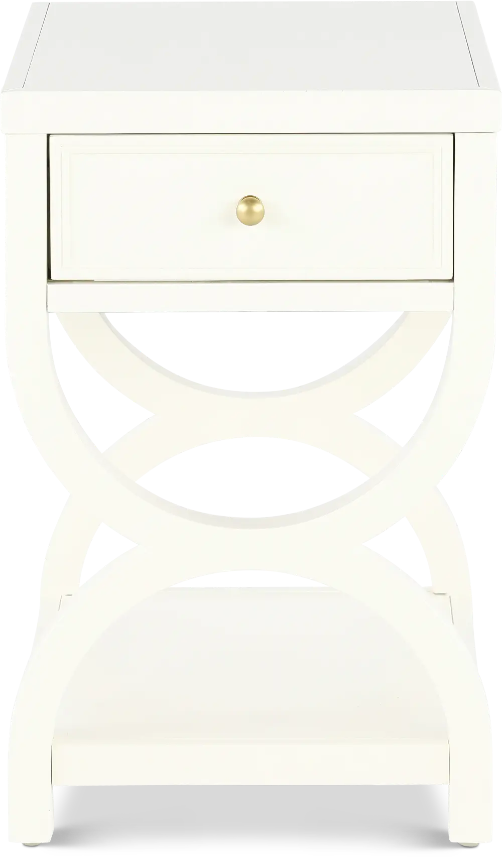Olivia French White Nightstand-1