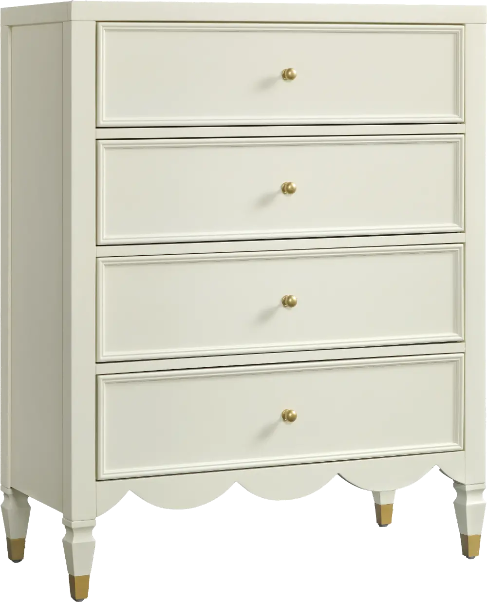 Olivia French White Chest of Drawers-1