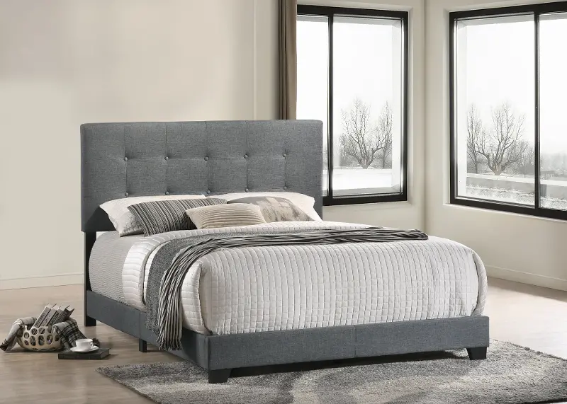 Addyson Gray Full Upholstered Bed | RC Willey