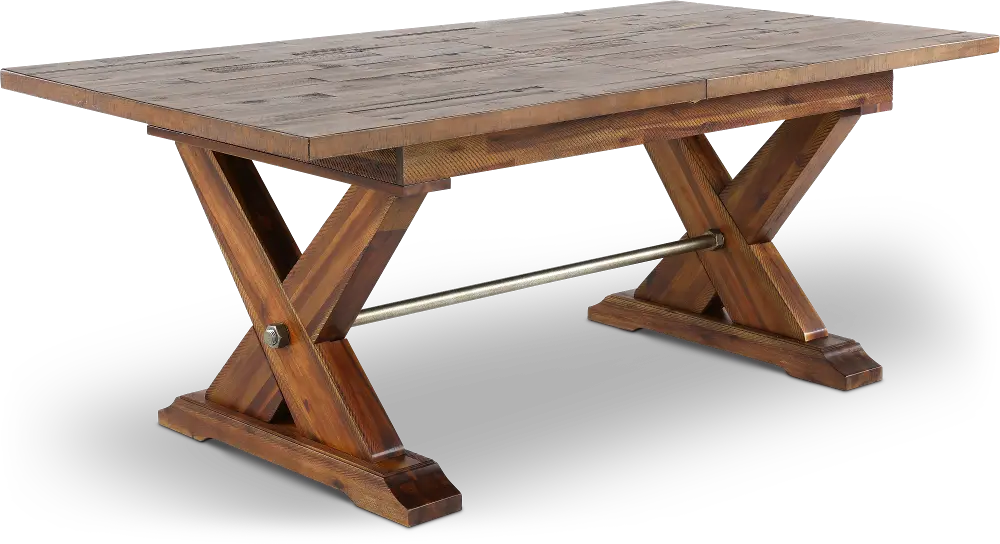 Vineyard Rustic Brown Dining Table-1