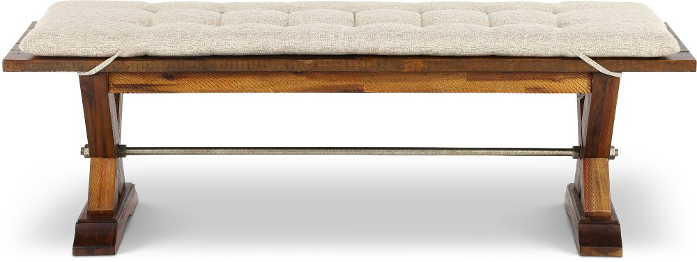 Vineyard Rustic Brown Bench