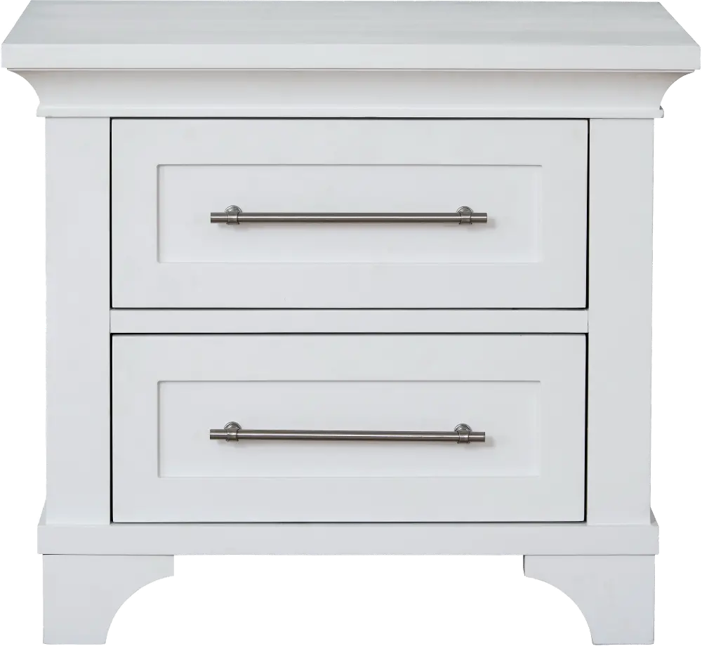 Marina White Nightstand-1