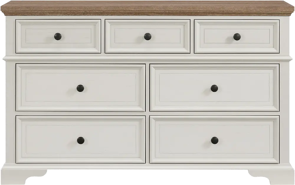 Easton White and Brown Dresser-1