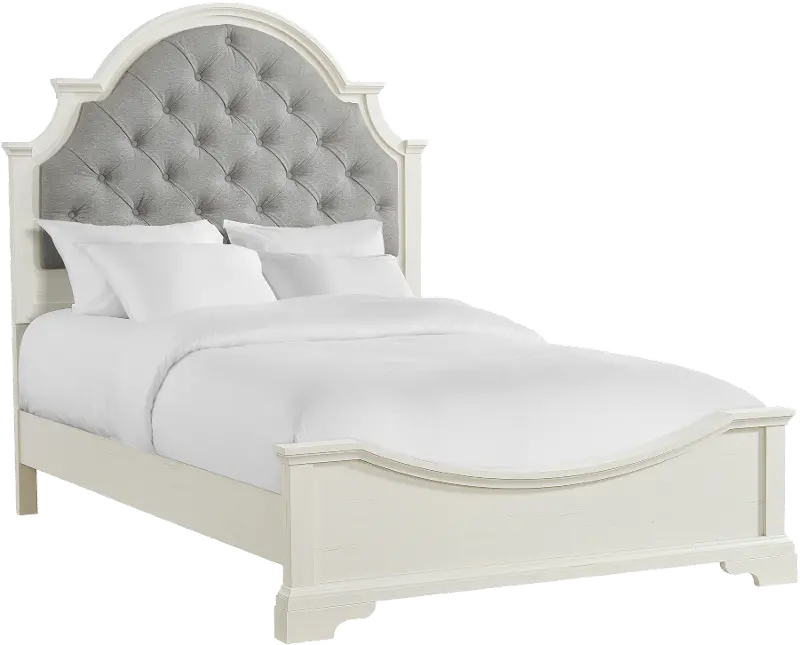 Easton White and Gray Full Bed