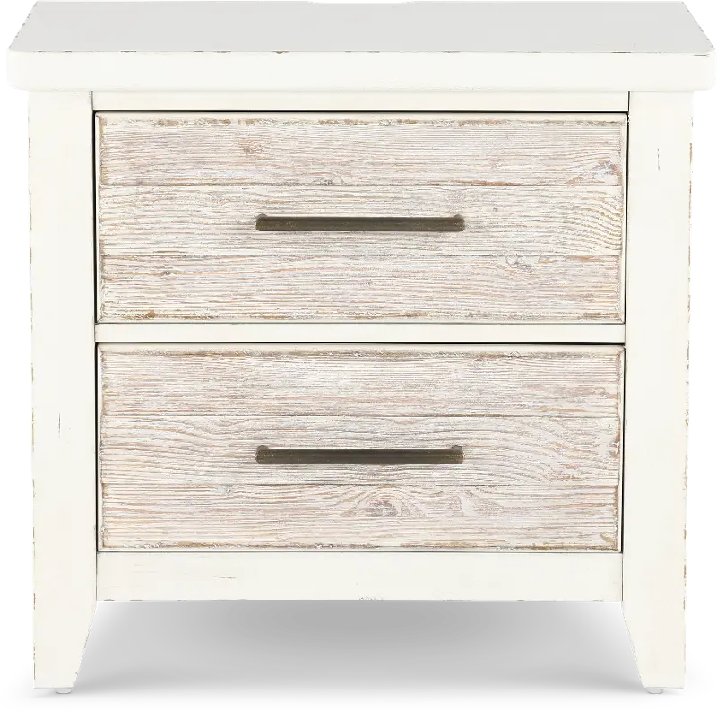 Backroads Weathered White Nightstand
