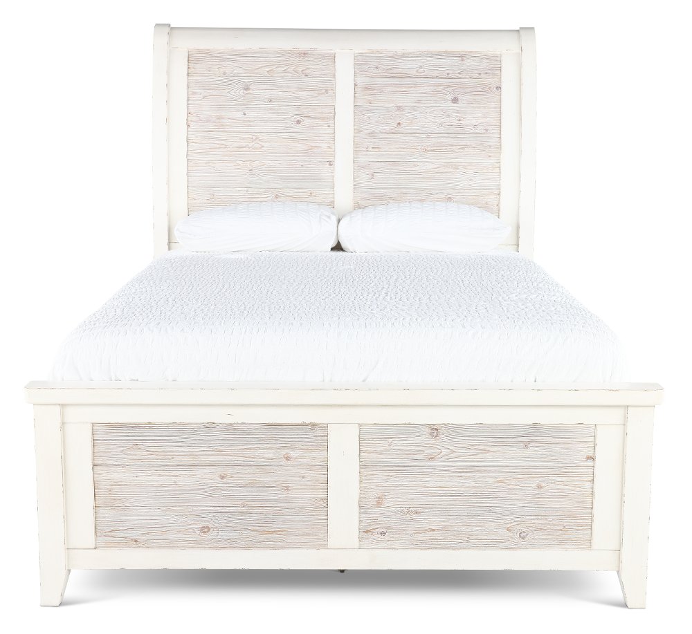 Backroads Weathered White King Bed