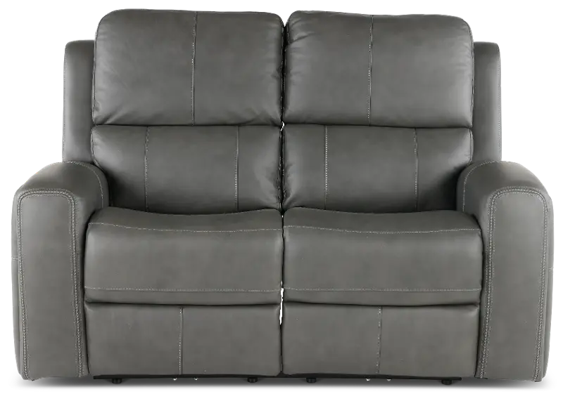 Linden Charcoal Power Reclining Loveseat