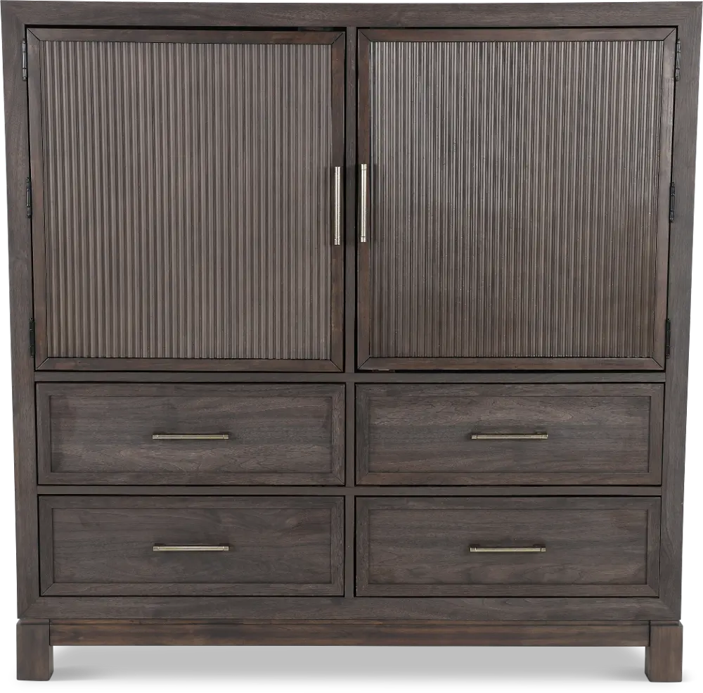 313-BR42 Modern Edge Brown Dressing Chest-1