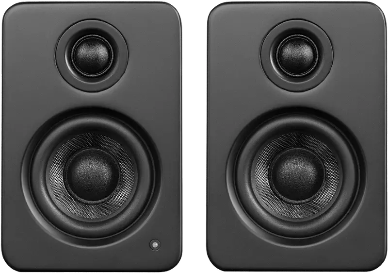 Kanto YU2 Powered Desktop Speakers - Matte Black, Pair