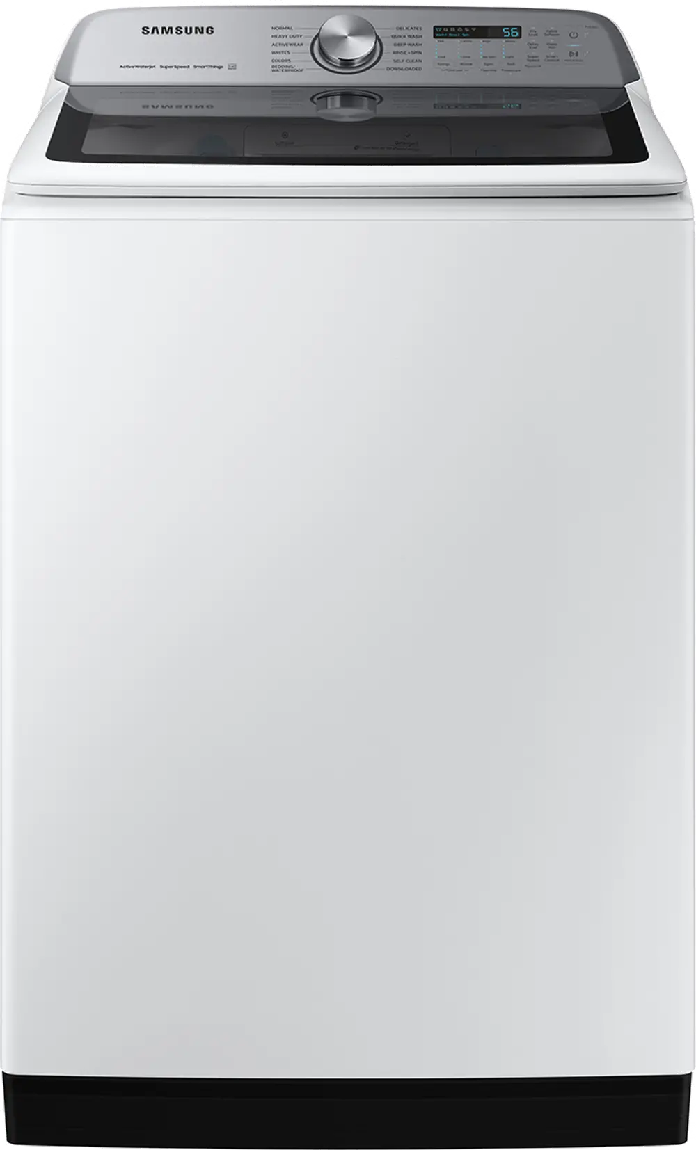 WA51DG5505AW Samsung 5.2 Cu Ft Top Load Washer with Agitator - White-1