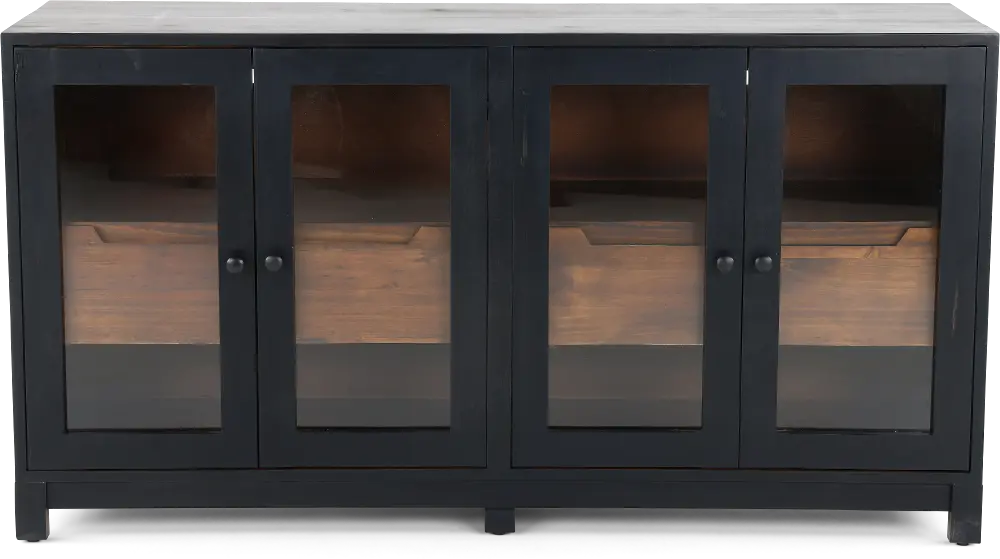 Stturgart Black and Brown 63  TV Stand-1