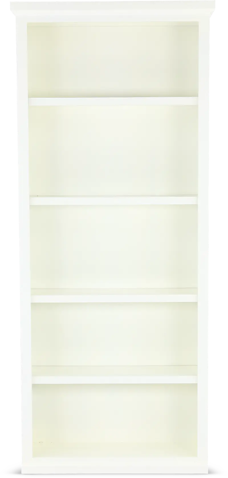 Elliott White 4-Shelf Bookcase