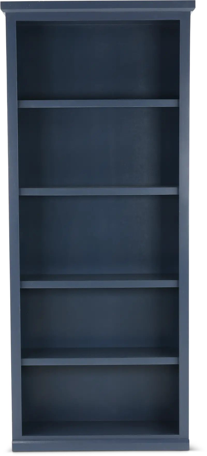 Elliott Blue 4-Shelf Bookcase