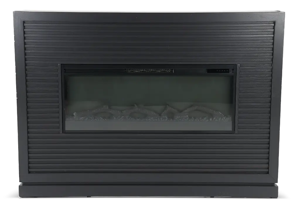 Riviera Black Fireplace Mantel-1