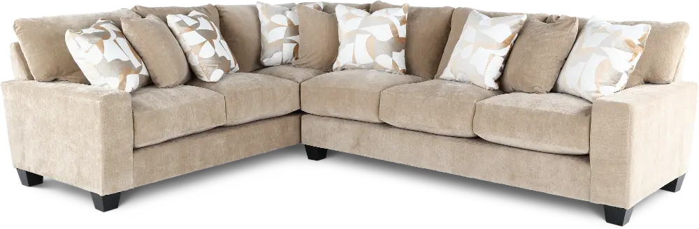 2PC/VMD/KHAKI/OPT.2 Valderrama Khaki 2 Piece Sectional-1