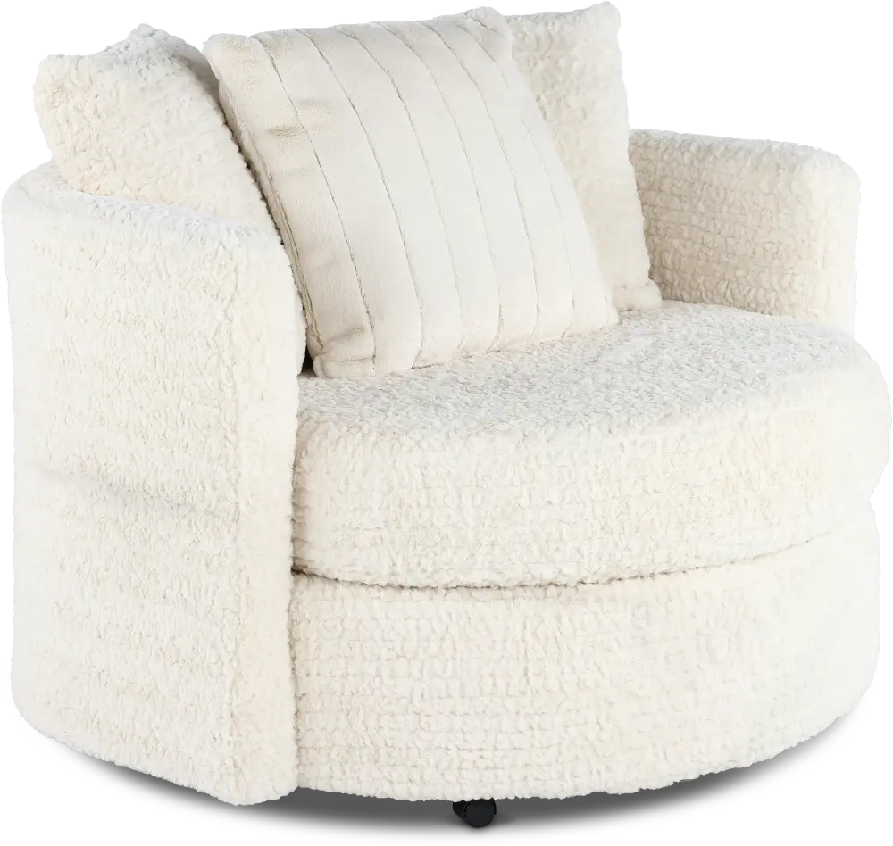 Hendrix Ivory Swivel Chair-1