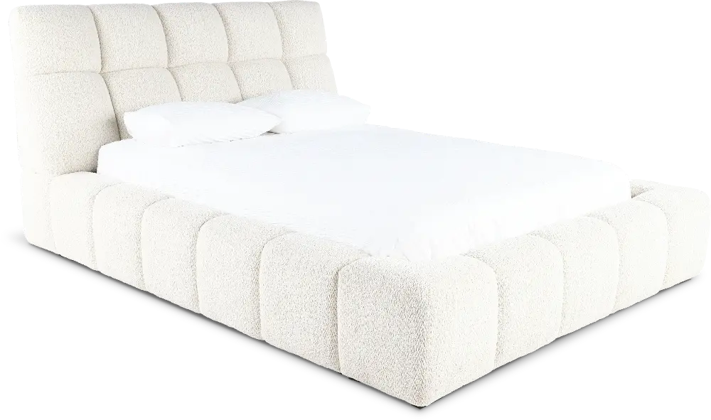 Escape Beige King Upholstered Bed-1