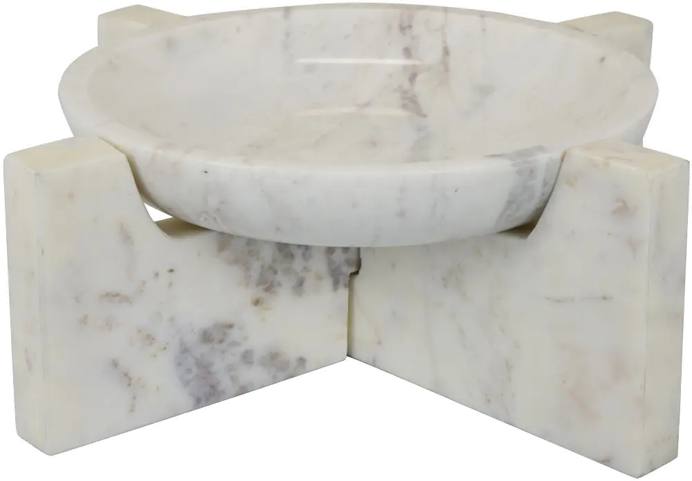 White Marble Bowl and Base-1
