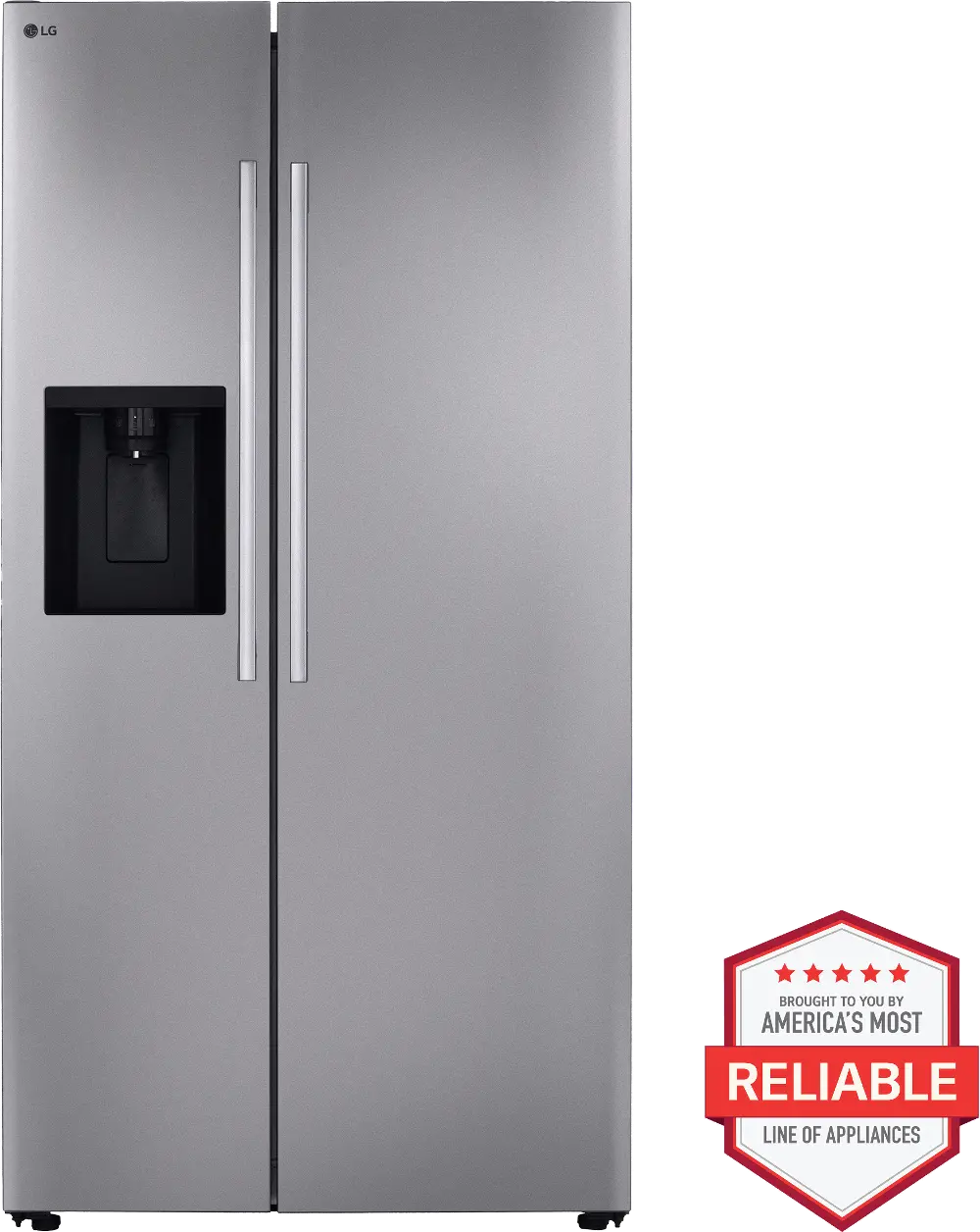 LS27T3230S LG 26.6 Cu Ft Side-By-Side Refrigerator - Stainless Steel-1