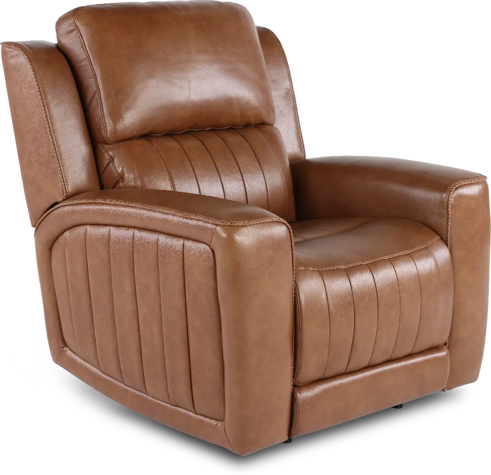 Pierce Caramel Brown Power Recliner-1