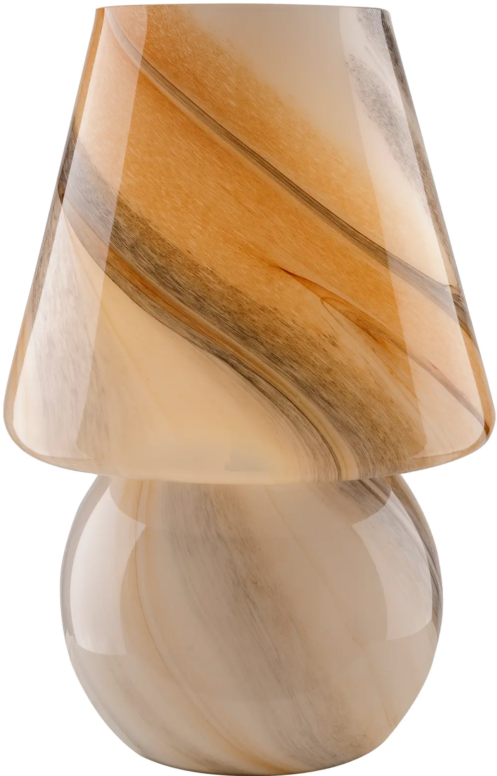 16  Brown Glass Table Lamp-1