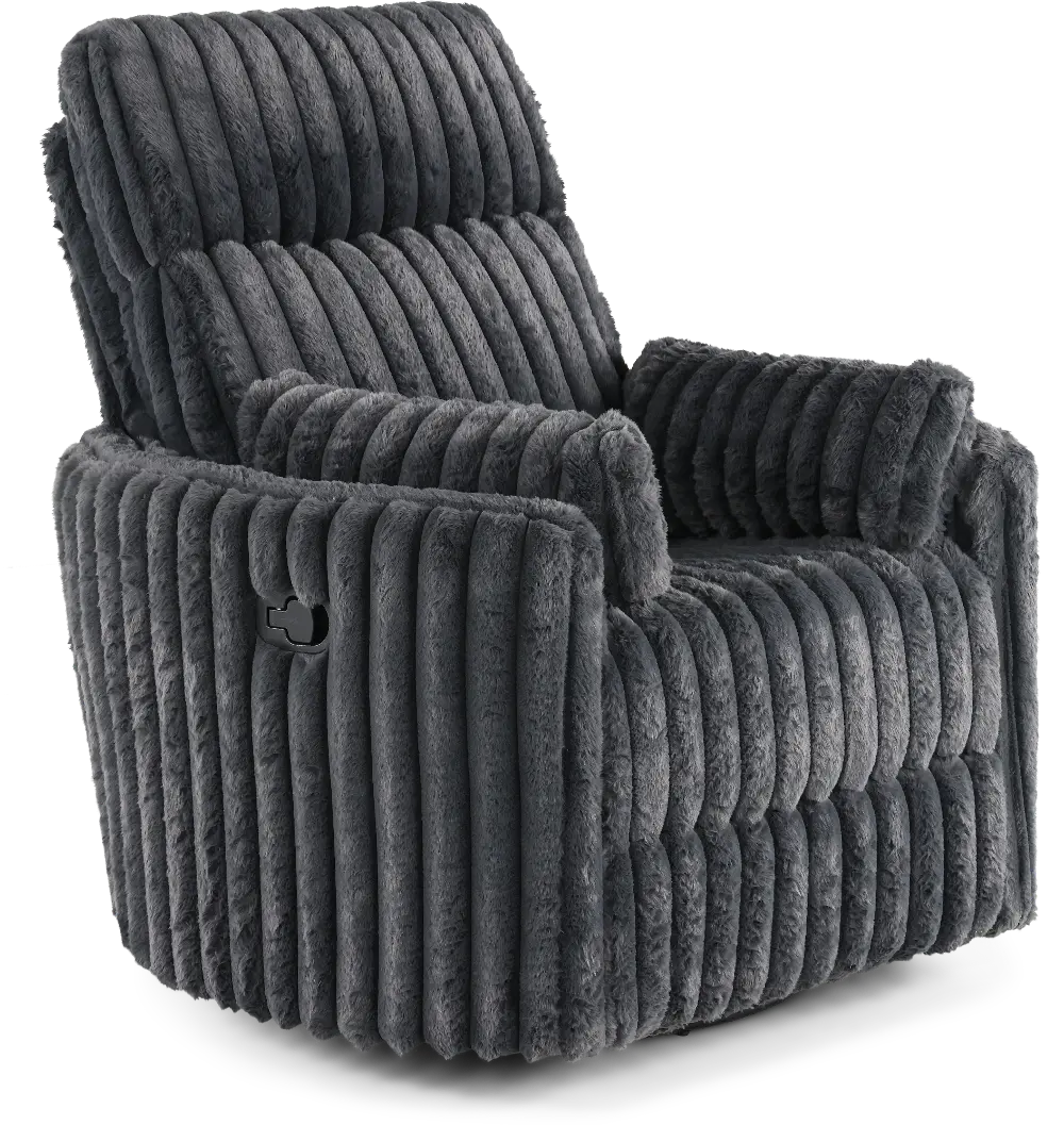 Mondo Avendio Gunmetal Swivel Recliner-1