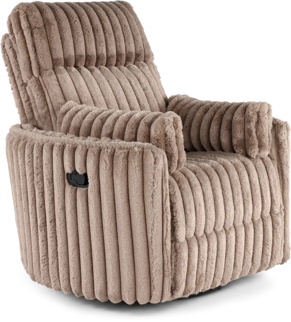 Mondo Avendio Cocoa Swivel Recliner-1