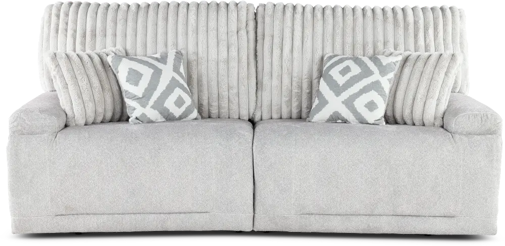 Mondo Silver Manual Reclining Sofa-1