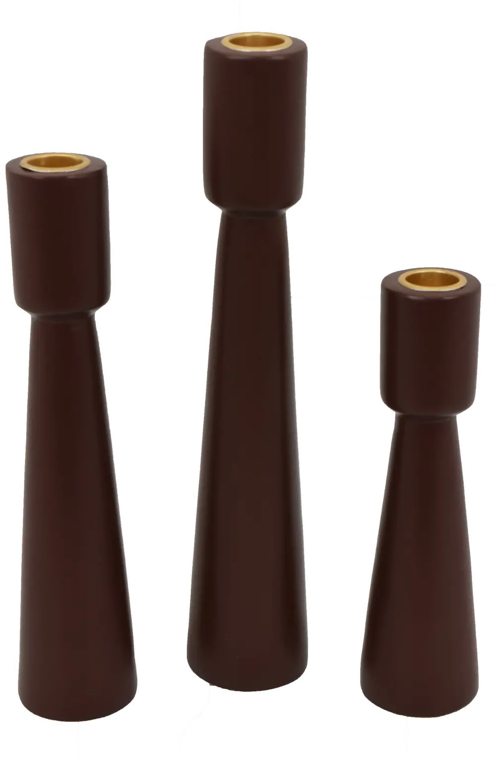 Velma 8  Small Brown Candle Holder-1