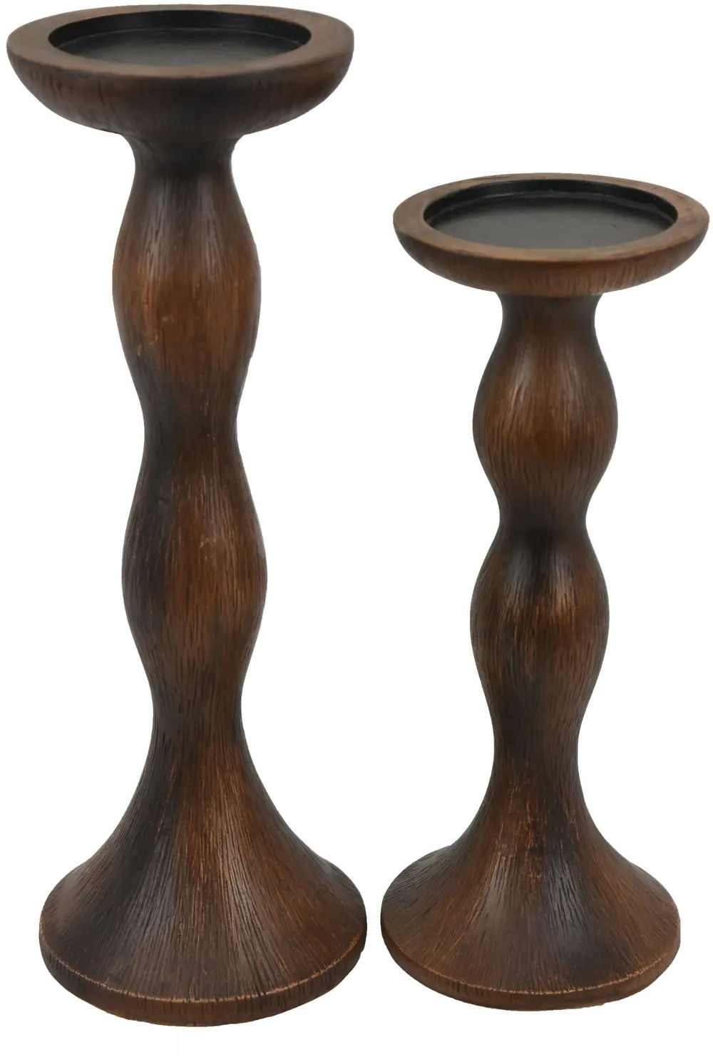 Fern Large Brown Candleholder-1