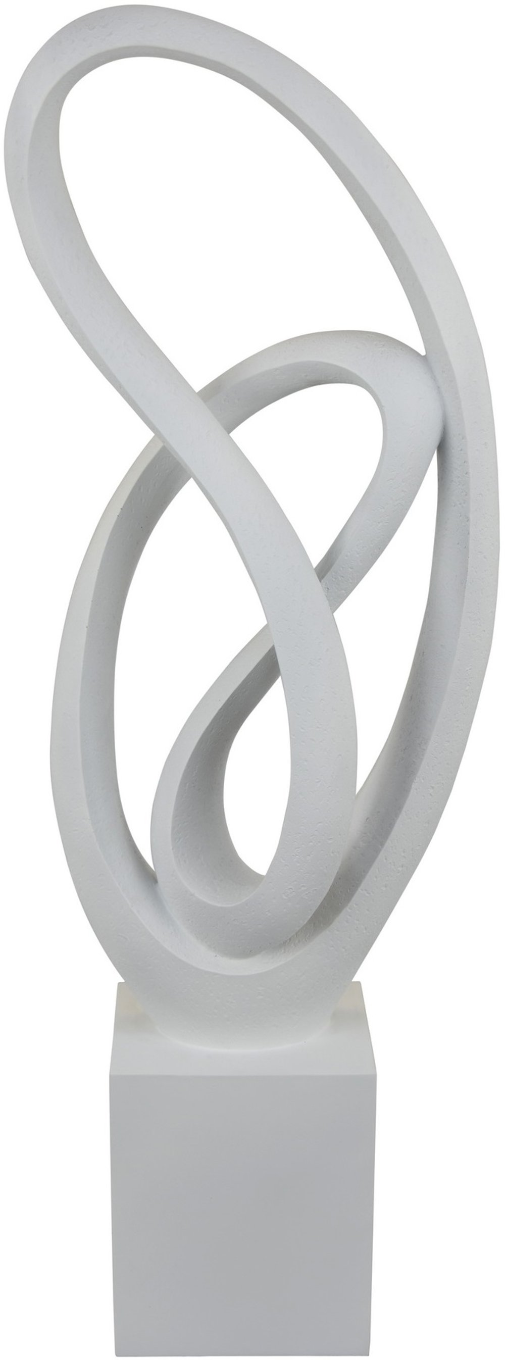 White 36" Abstract Tabletop Decor