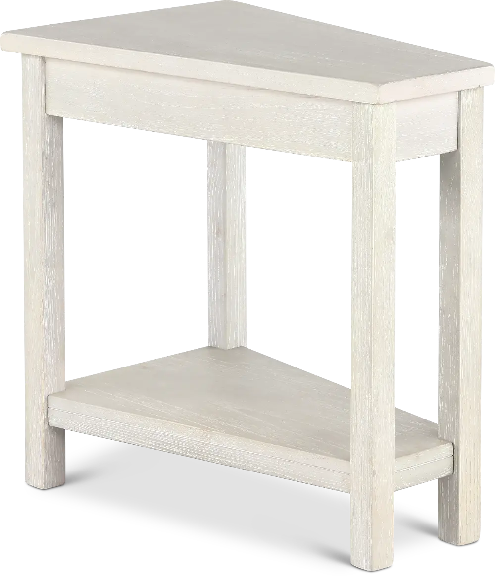 Wedge Light Gray Chairside Table-1
