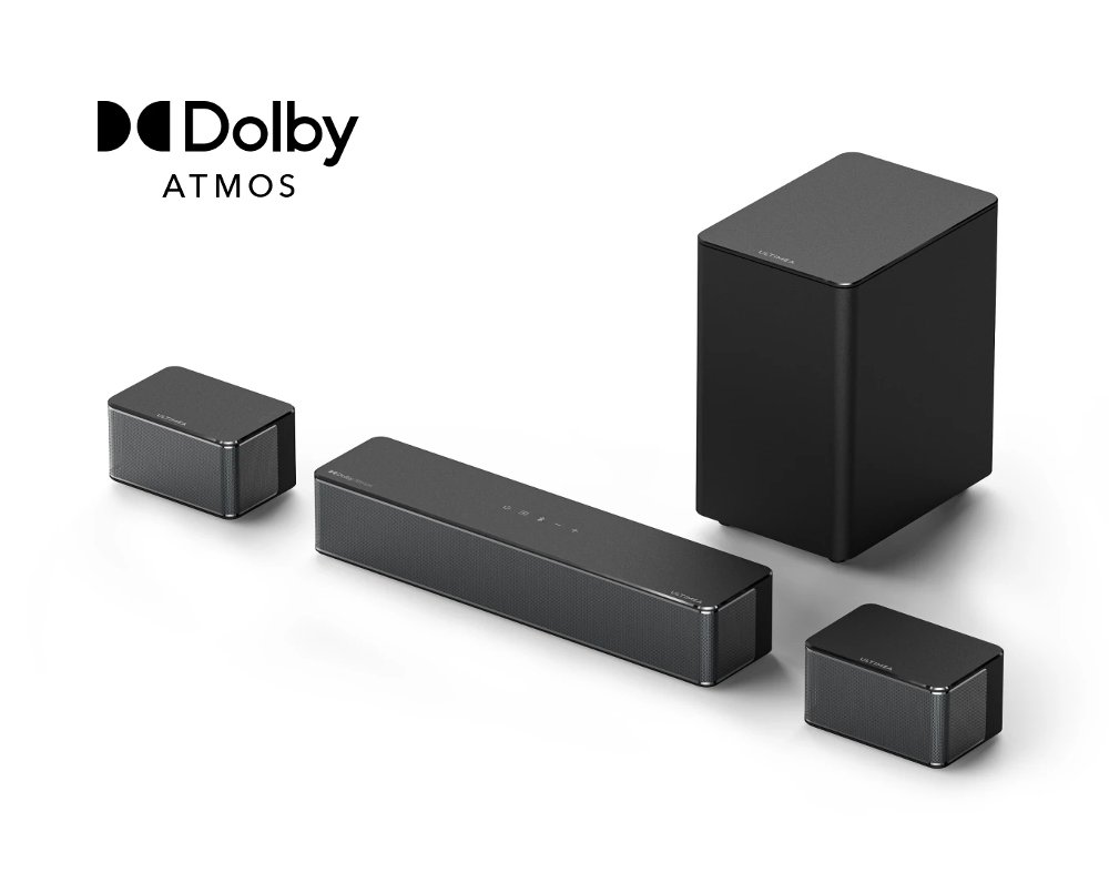 ULTIMEA Poseidon D60 5.1 Dolby Atmos Sound Bar w/ Wireless Subwoofer