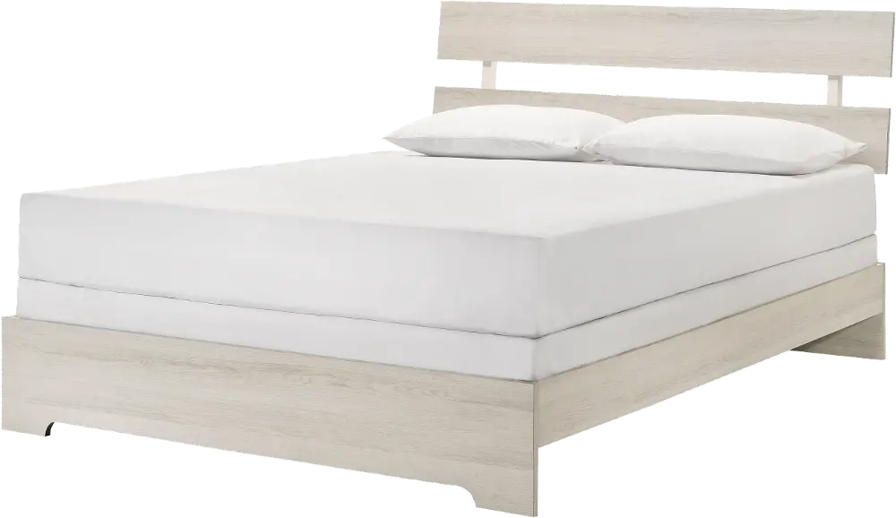 Alix White King Platform Bed-1