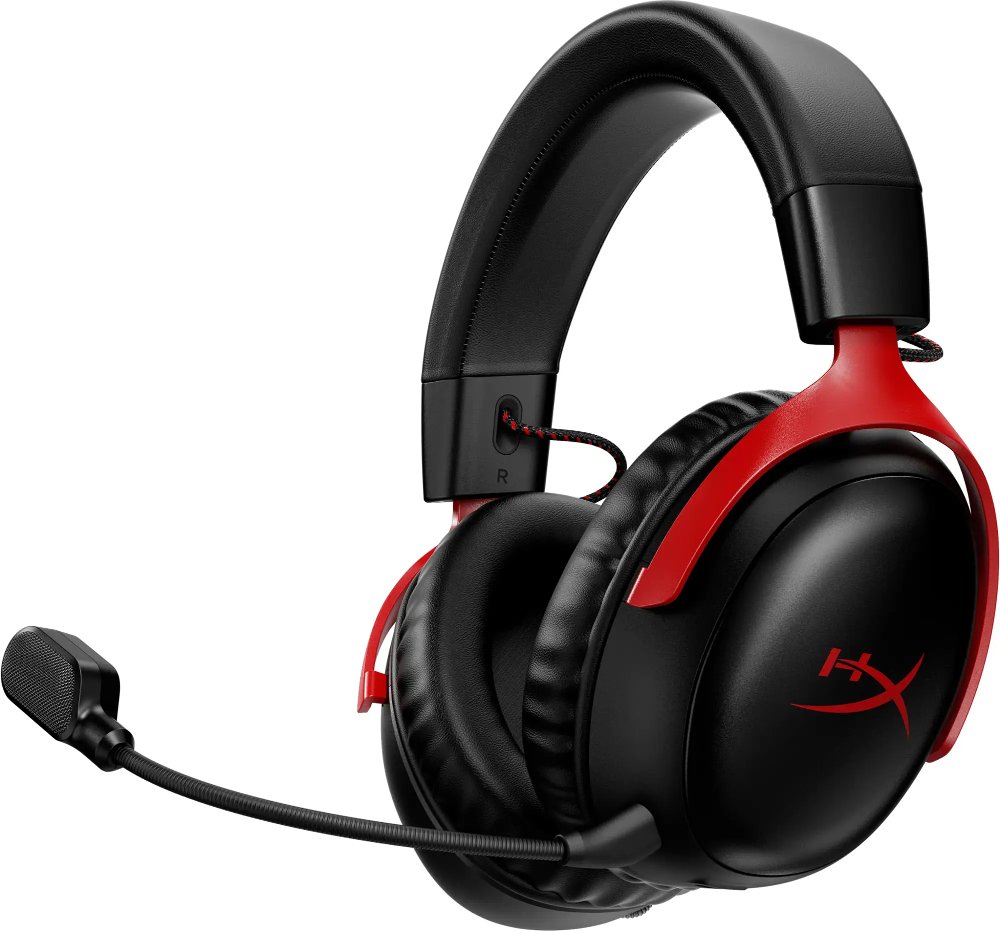 HyperX Cloud III Wireless Gaming Headset - Black/Red