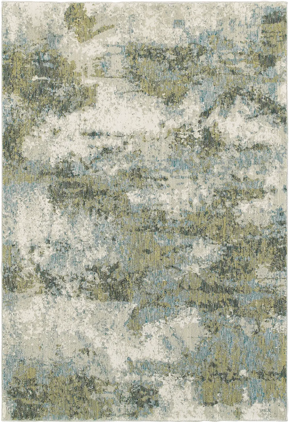 Evolution 5 x 7 Blue Green Area Rug-1