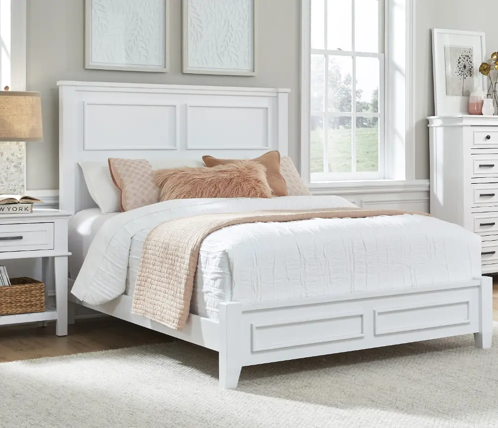 Pavilion White Full Bed-1