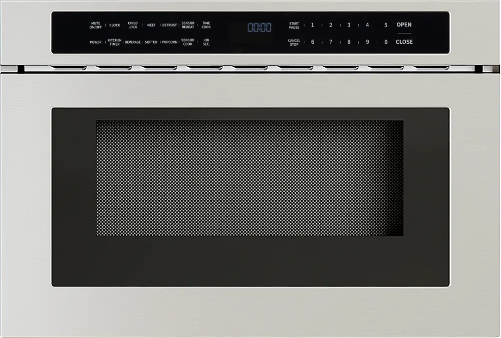 MWD2401AS Zephyr 1.2 Cu Ft Microwave Drawer - Stainless Steel-1