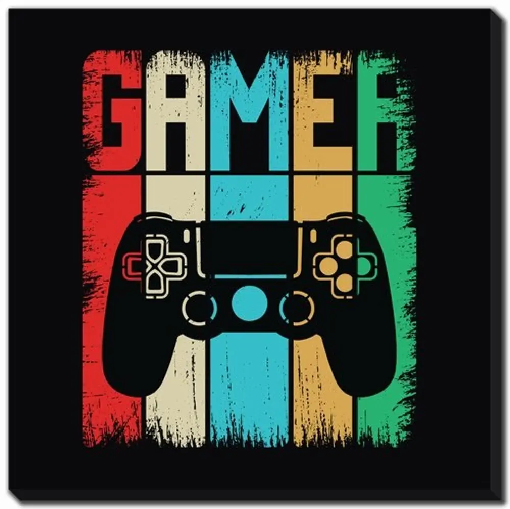 Gamer Control Colored Canvas-1