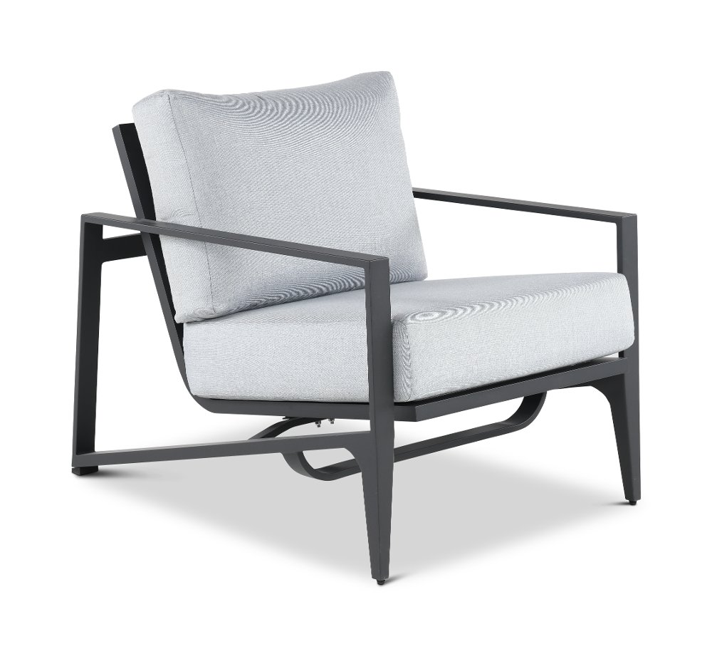 Aragon Blue and Gray Motion Lounge Chair