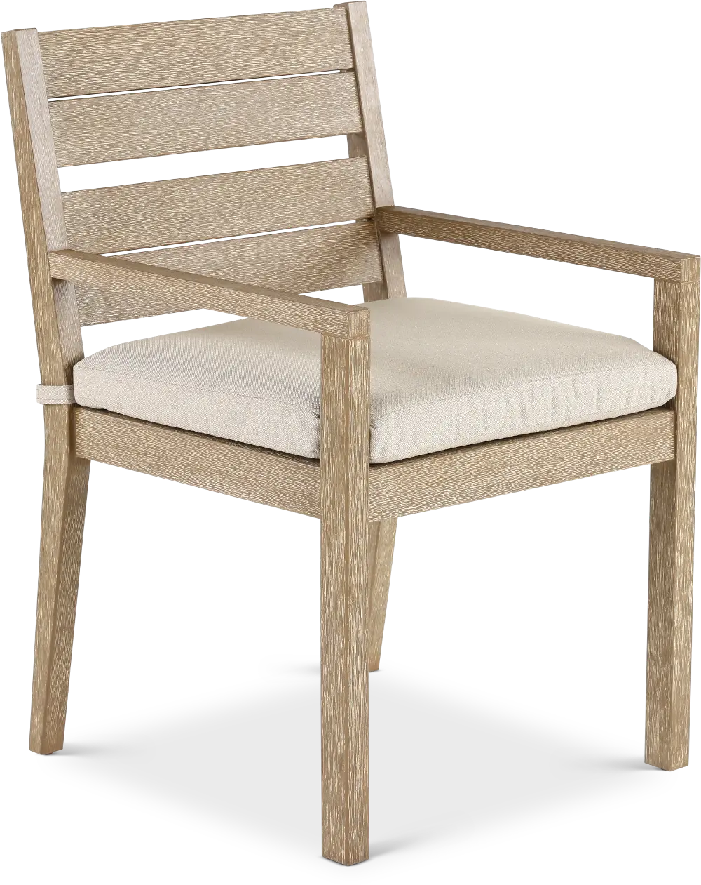 Palm Beach Natural and Beige Patio Dining Chair-1