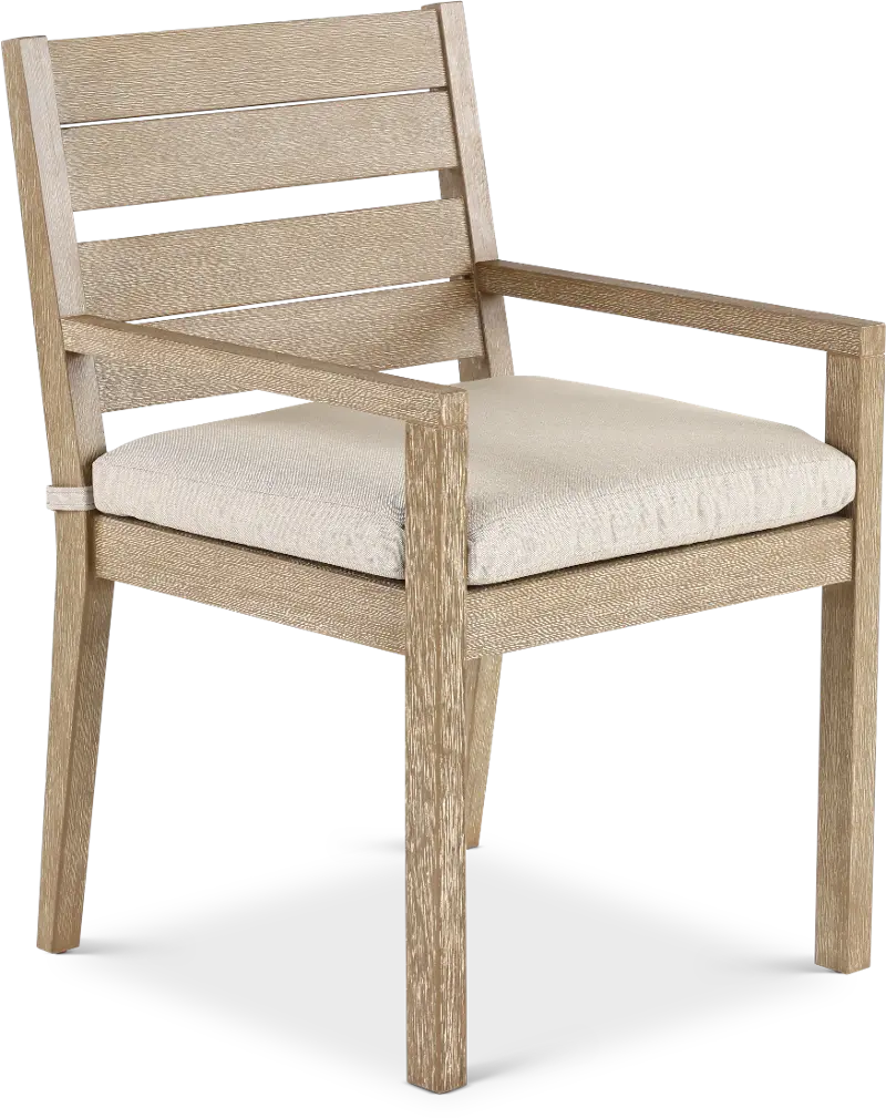 Palm Beach Natural and Beige Patio Dining Chair