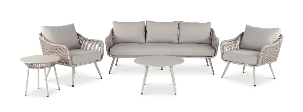 Josephine Natural 5 Piece Patio Seating Set-1