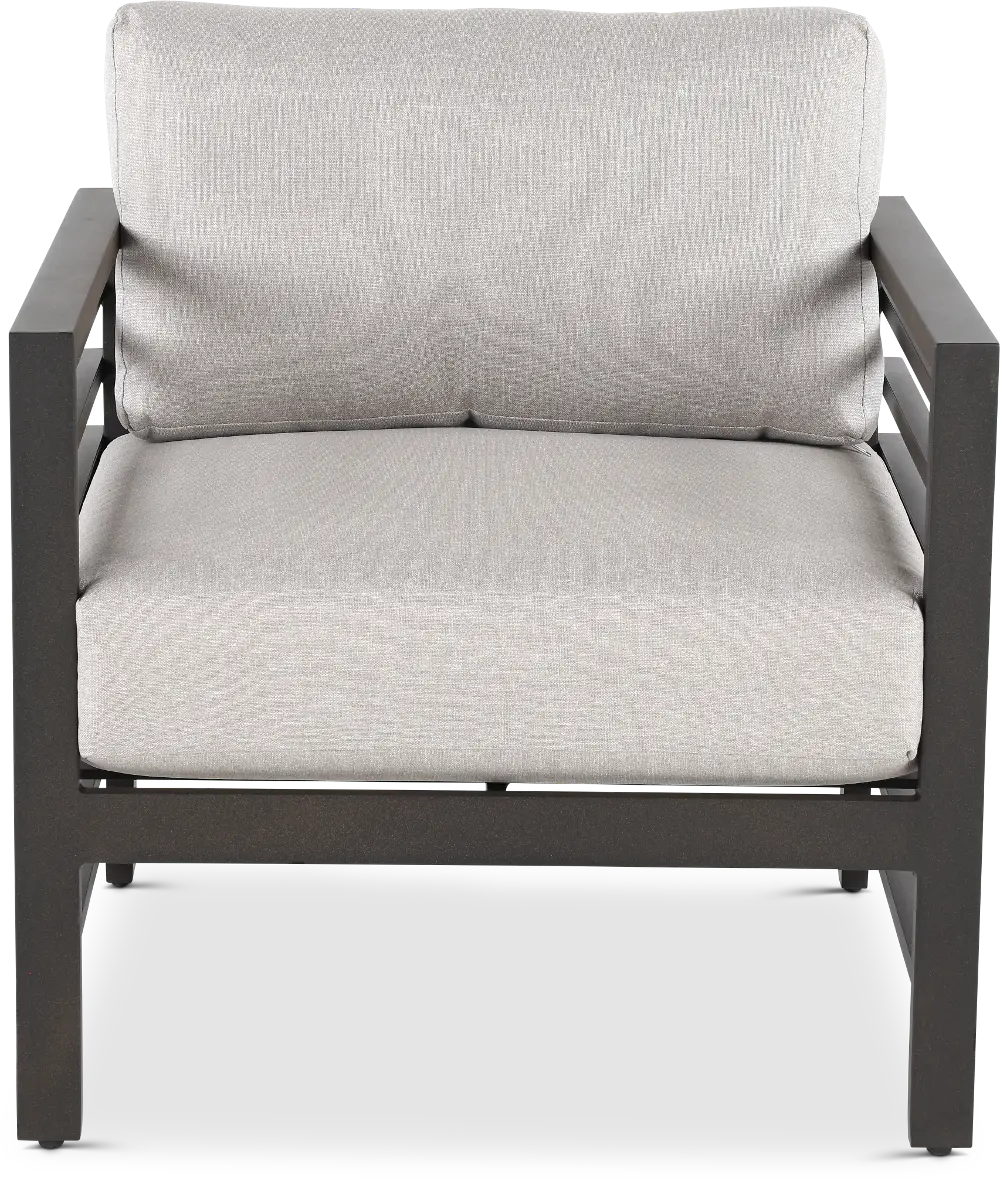 Luca Beige and Black Patio Club Chair-1