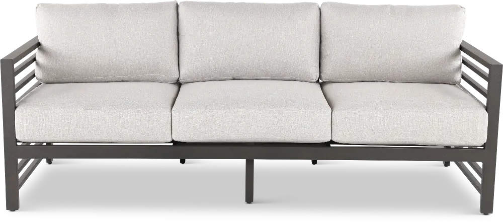 Luca Beige and Black Patio Sofa-1
