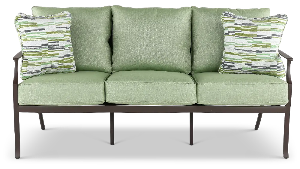 AAR01006P02 Thurston Gray and Green Patio Sofa-1